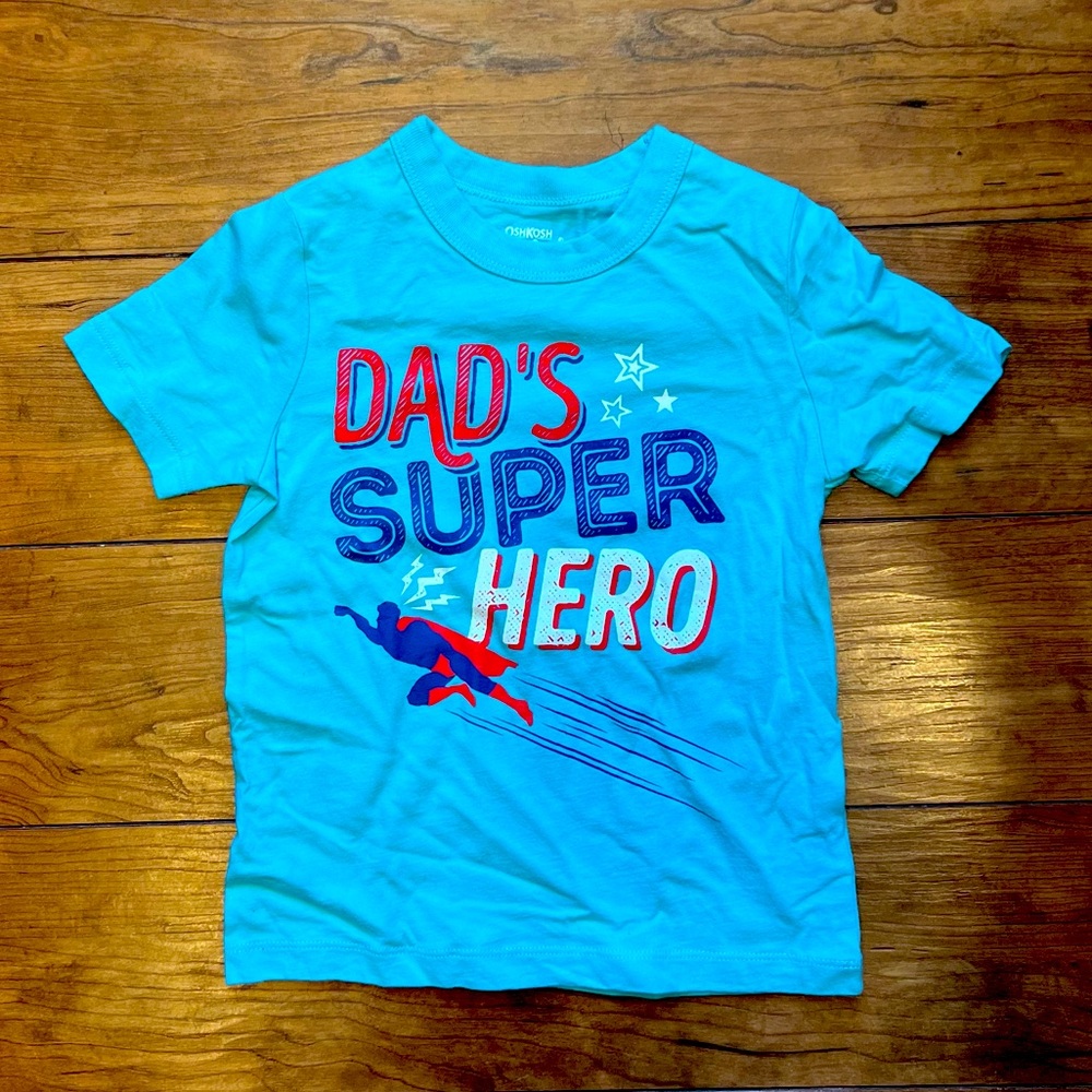 Cute 3t Boy’s Superhero/Father’s Day T-shirt